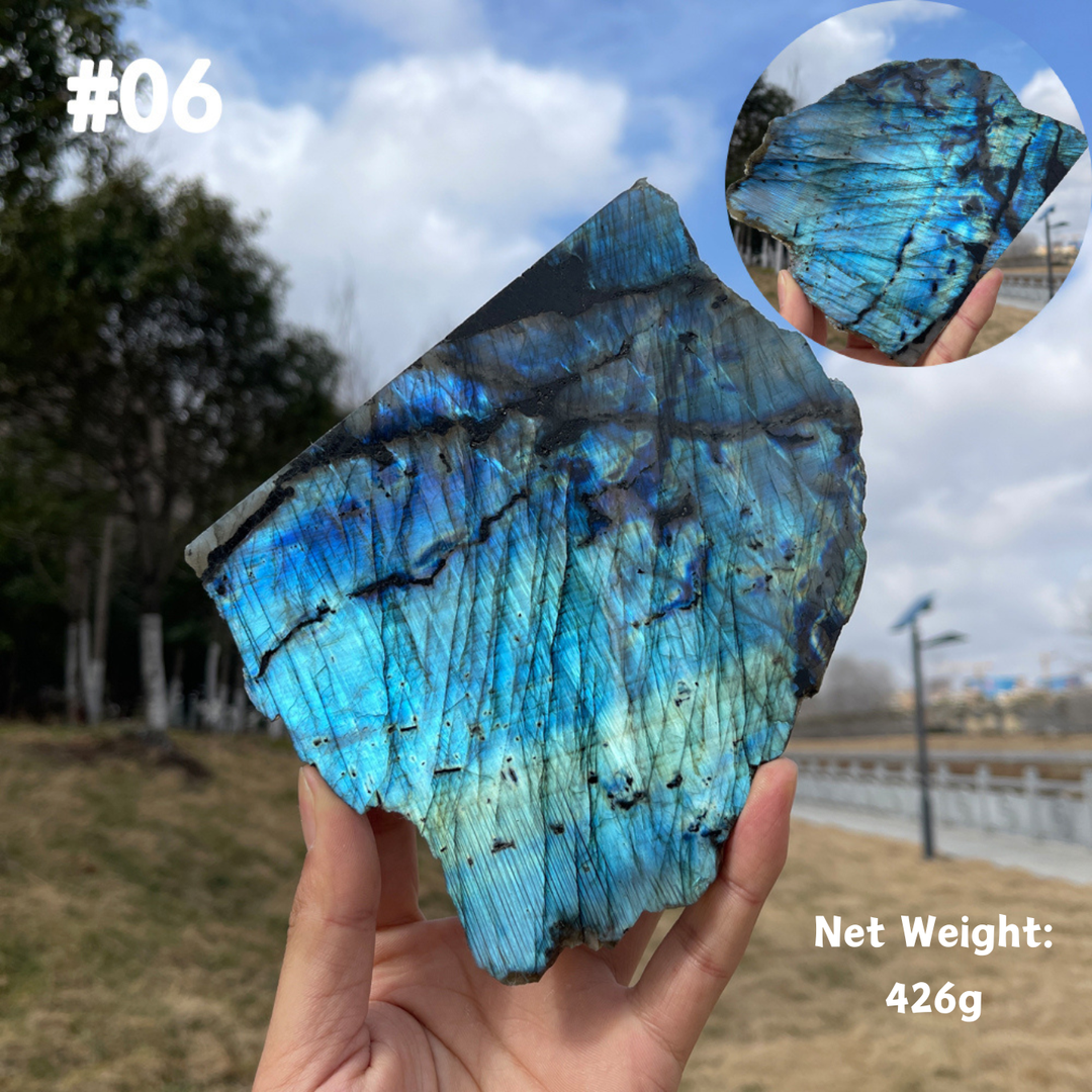 Unique,Natural Labradorite Slice