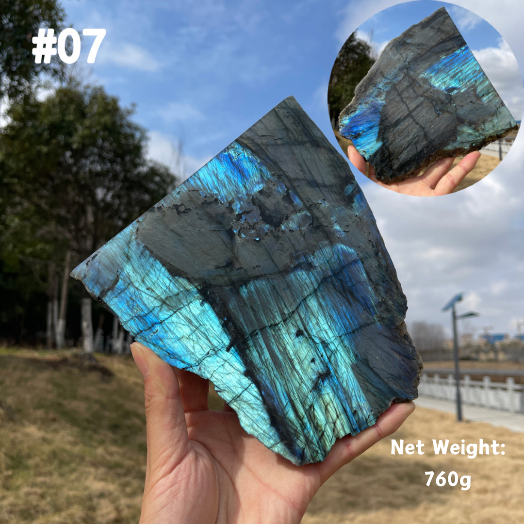 Unique,Natural Labradorite Slice