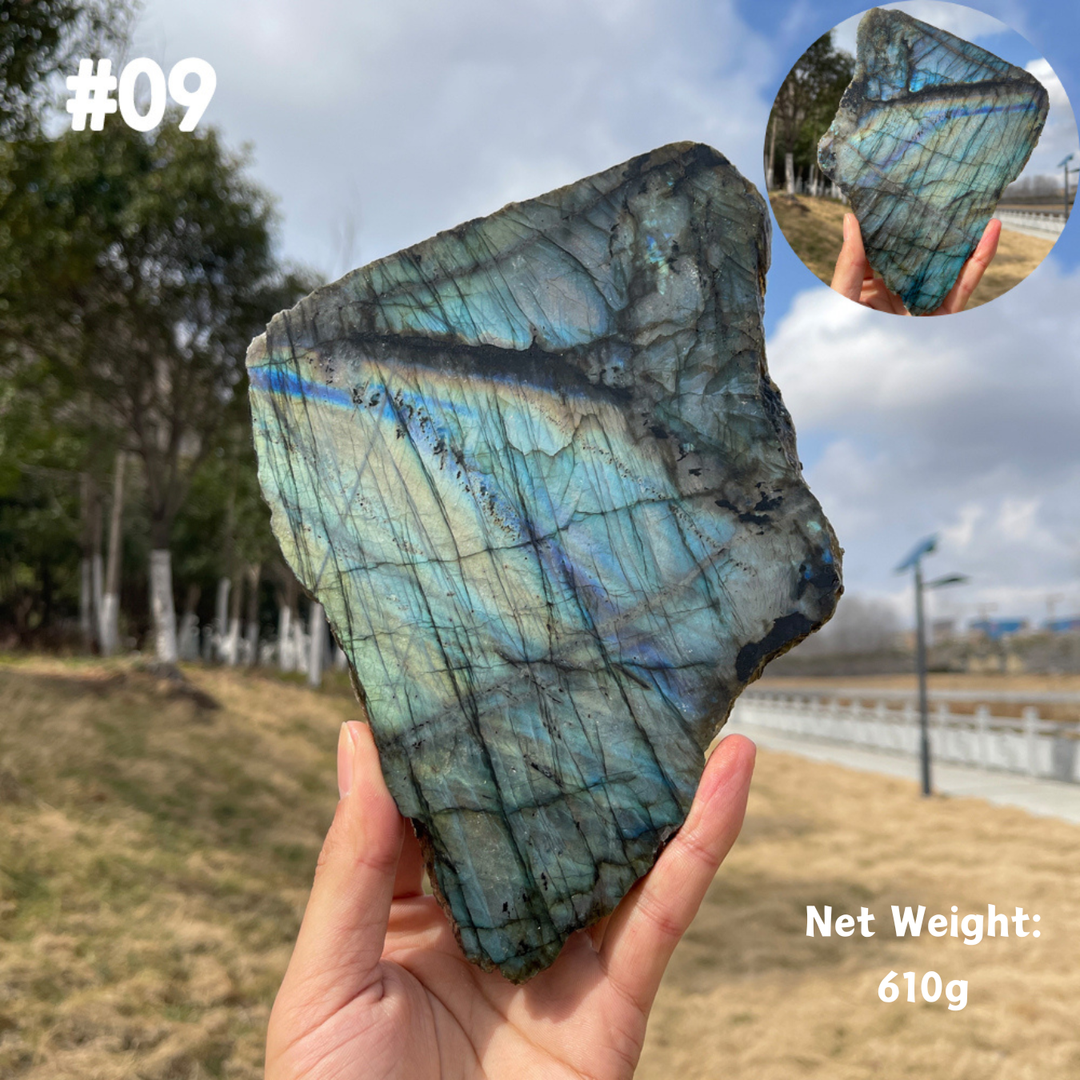 Unique,Natural Labradorite Slice