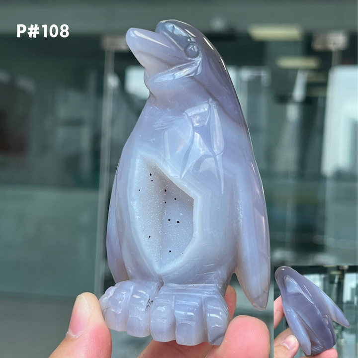 Unique, Agate Geode Penguin