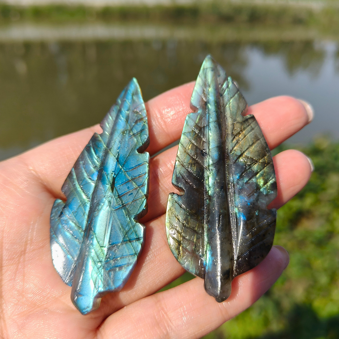 Labradorite Tree Leaf