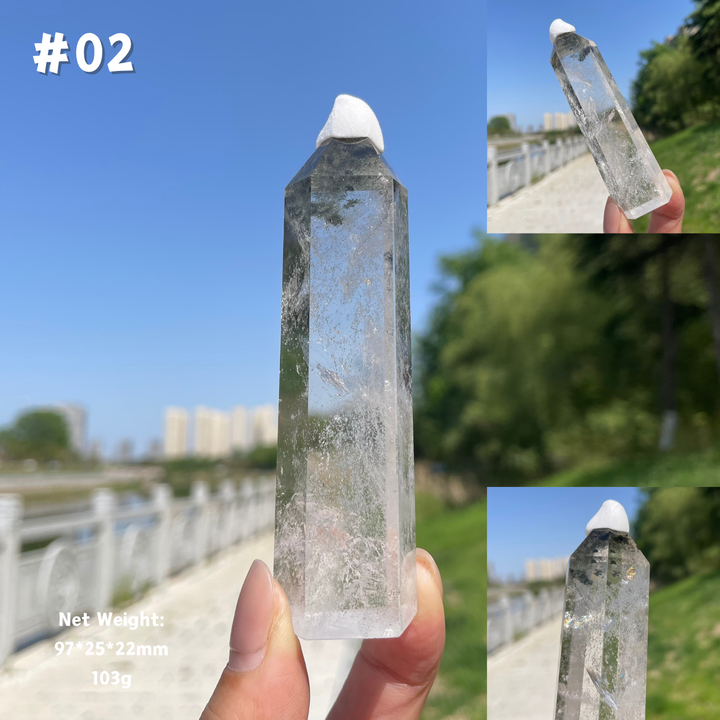 Unique,Natural Garden Quartz Crystal Point