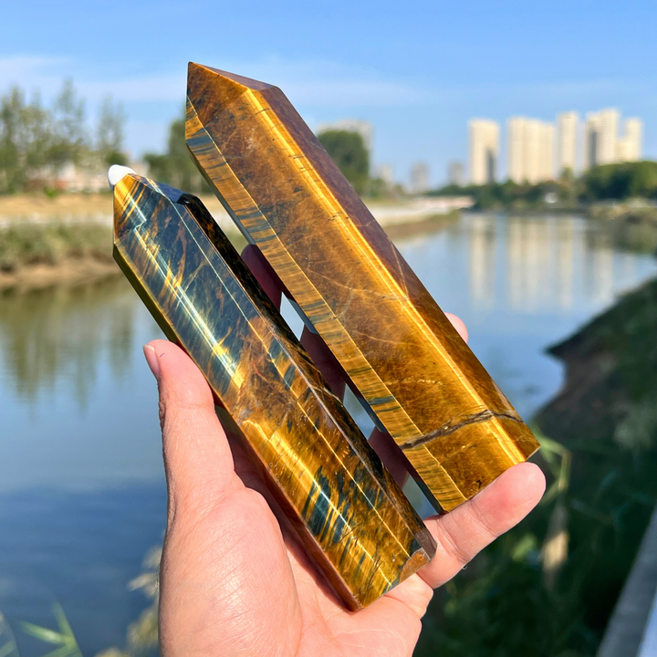 Natural Tiger Eye Tower