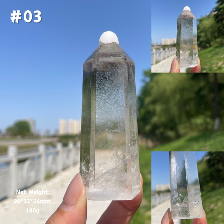 Unique,Natural Garden Quartz Crystal Point