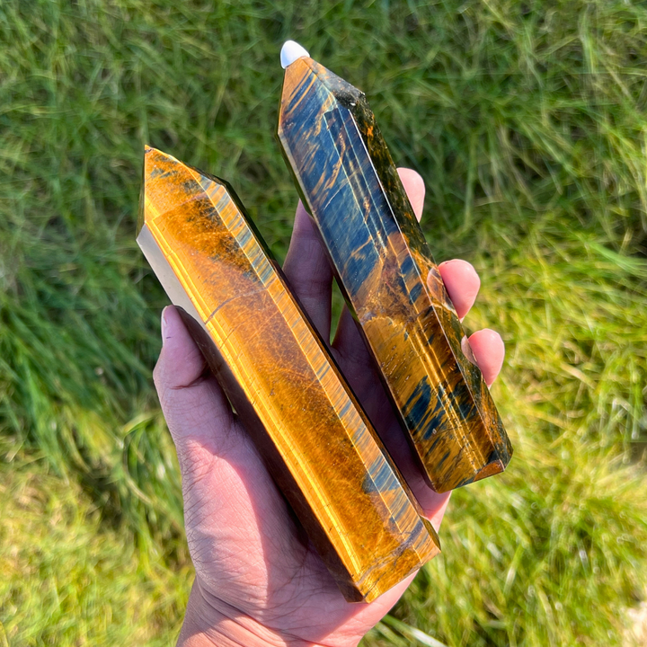 Natural Tiger Eye Tower
