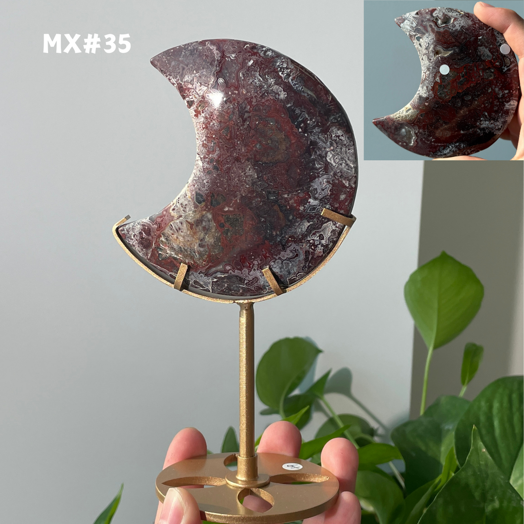Unique, Mexican Agate Moon