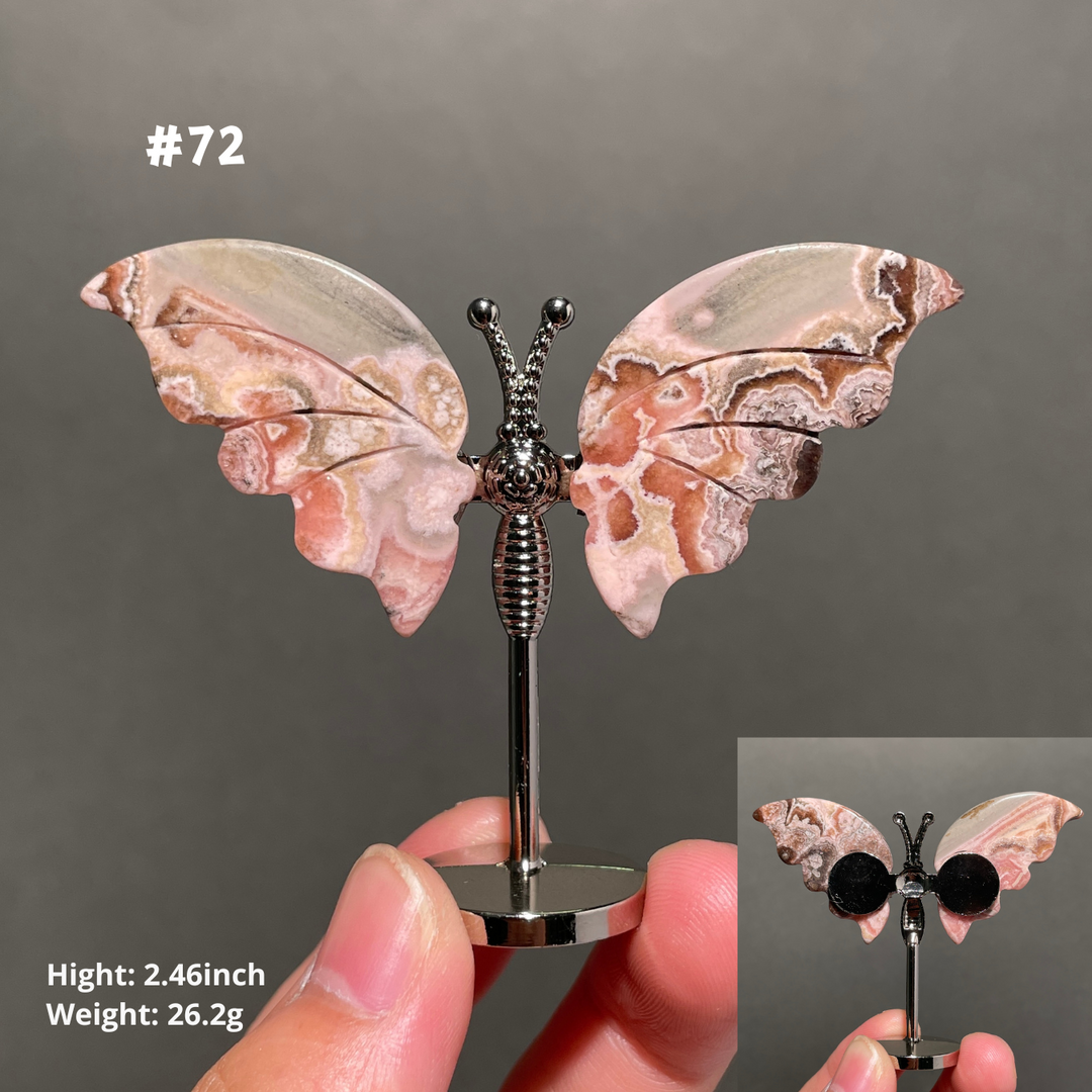 Unique,2.3"+Rhodochrosite Butterfly