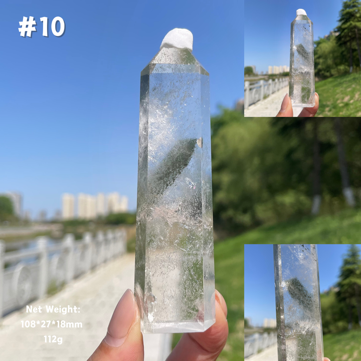 Unique,Natural Garden Quartz Crystal Point
