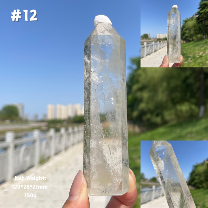 Unique,Natural Garden Quartz Crystal Point