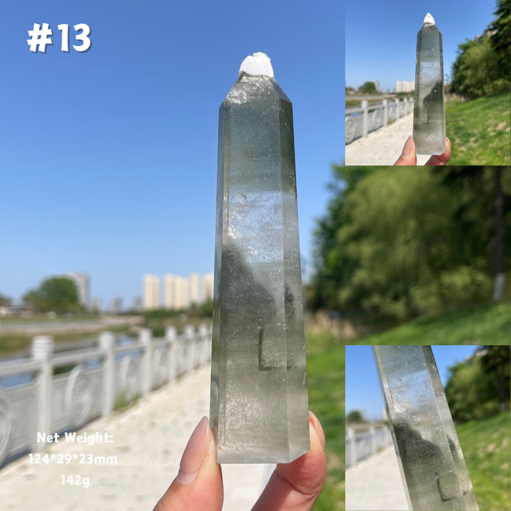 Unique,Natural Garden Quartz Crystal Point