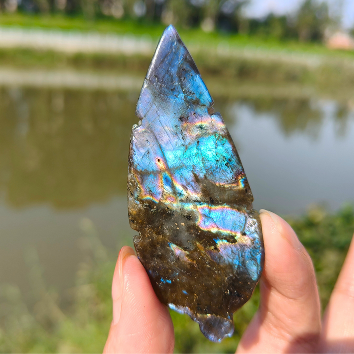 Labradorite Tree Leaf