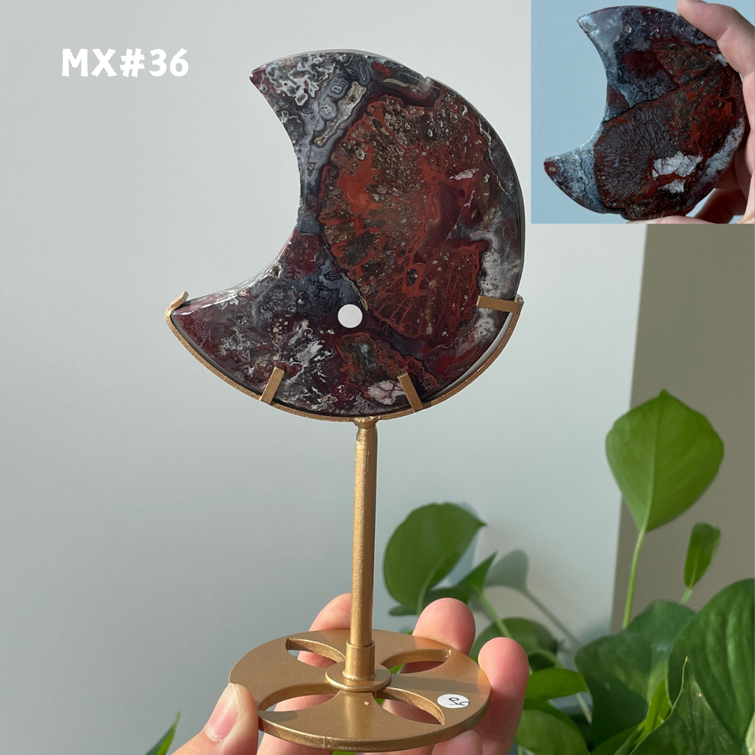 Unique, Mexican Agate Moon
