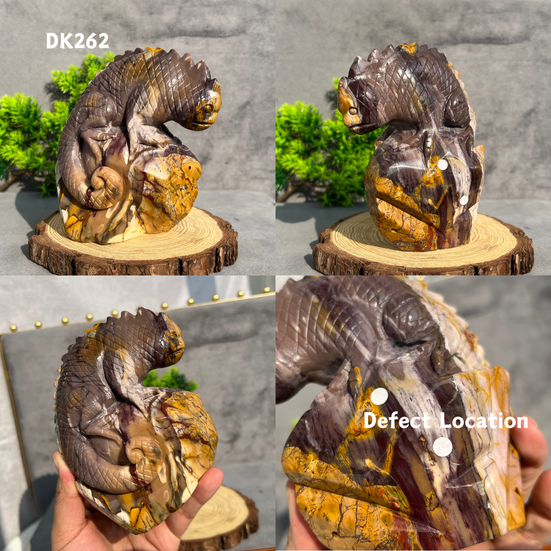 Mookaite Chameleon Carving