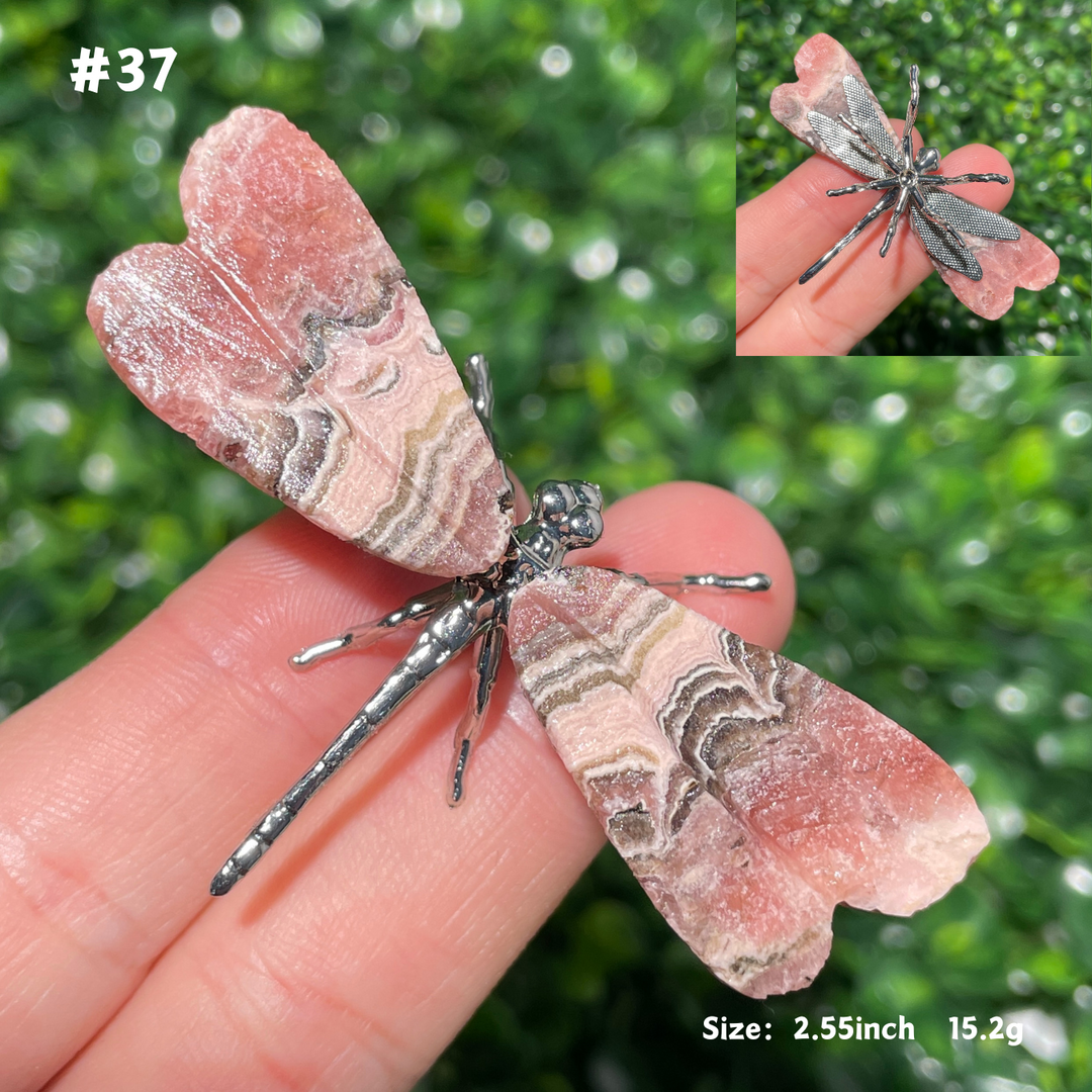Unique,Rhodochrosite Dragonfly