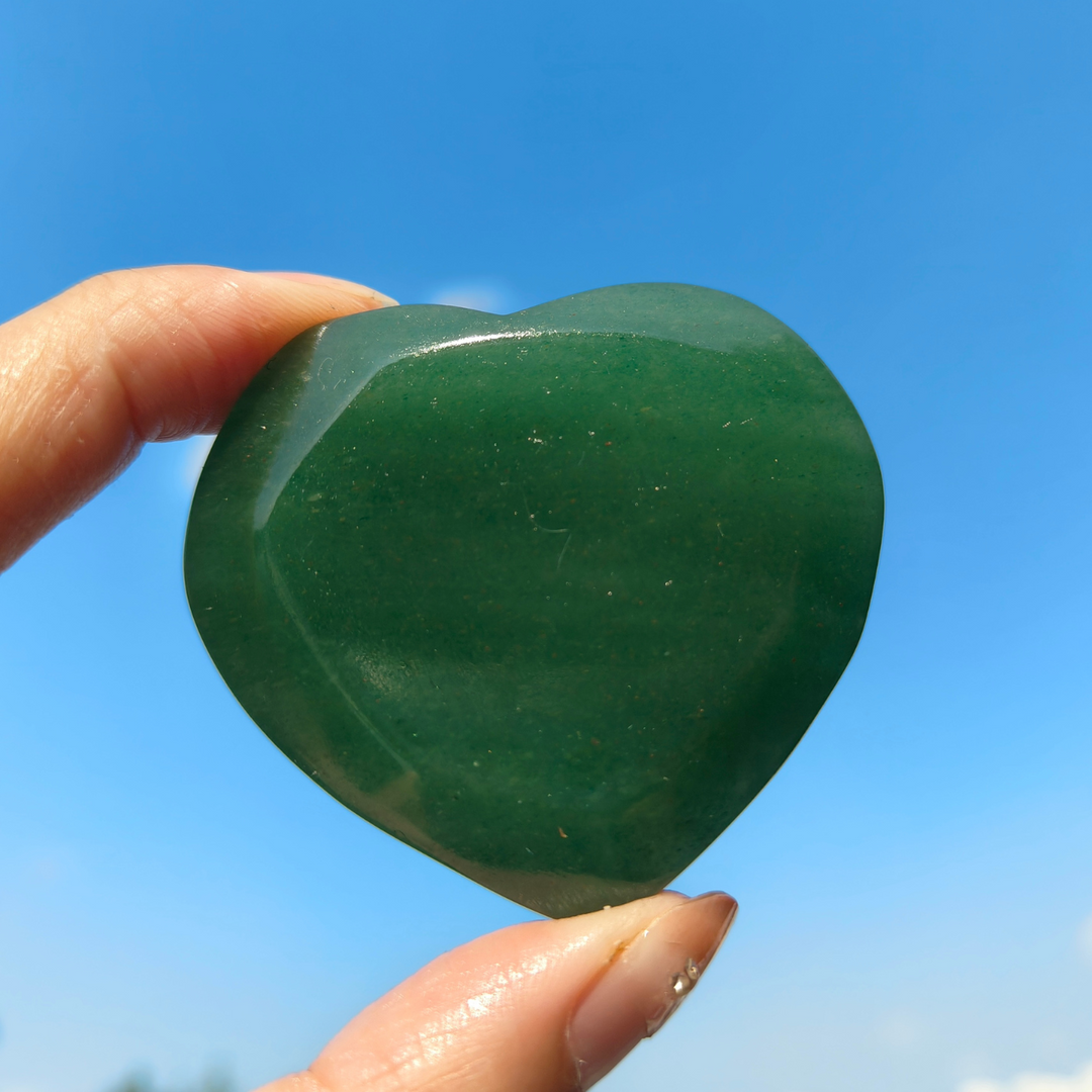 Green Aventurine Heart
