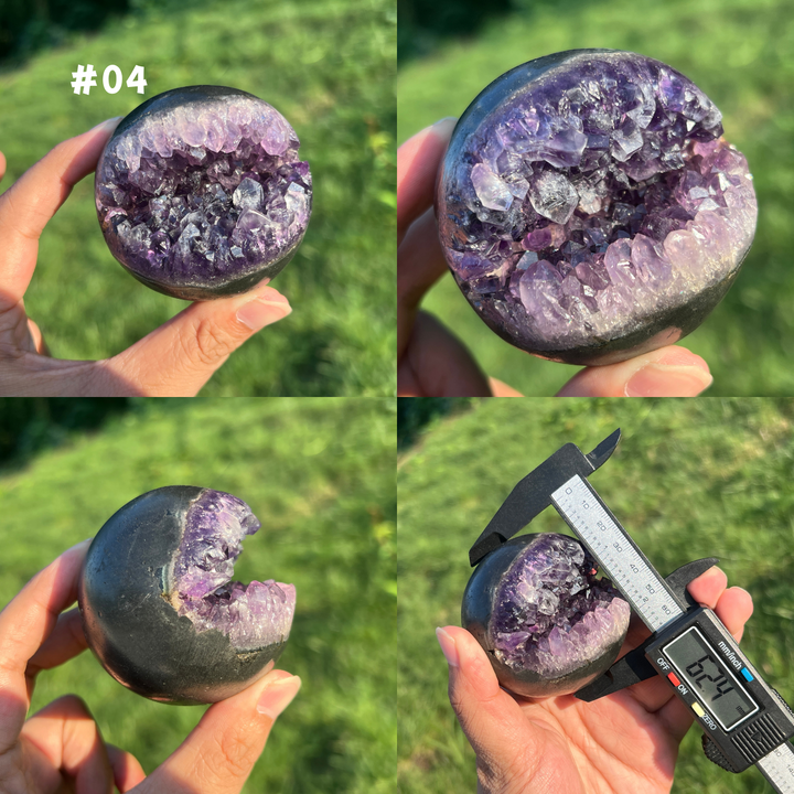 Unique,Amethyst Geode Sphere