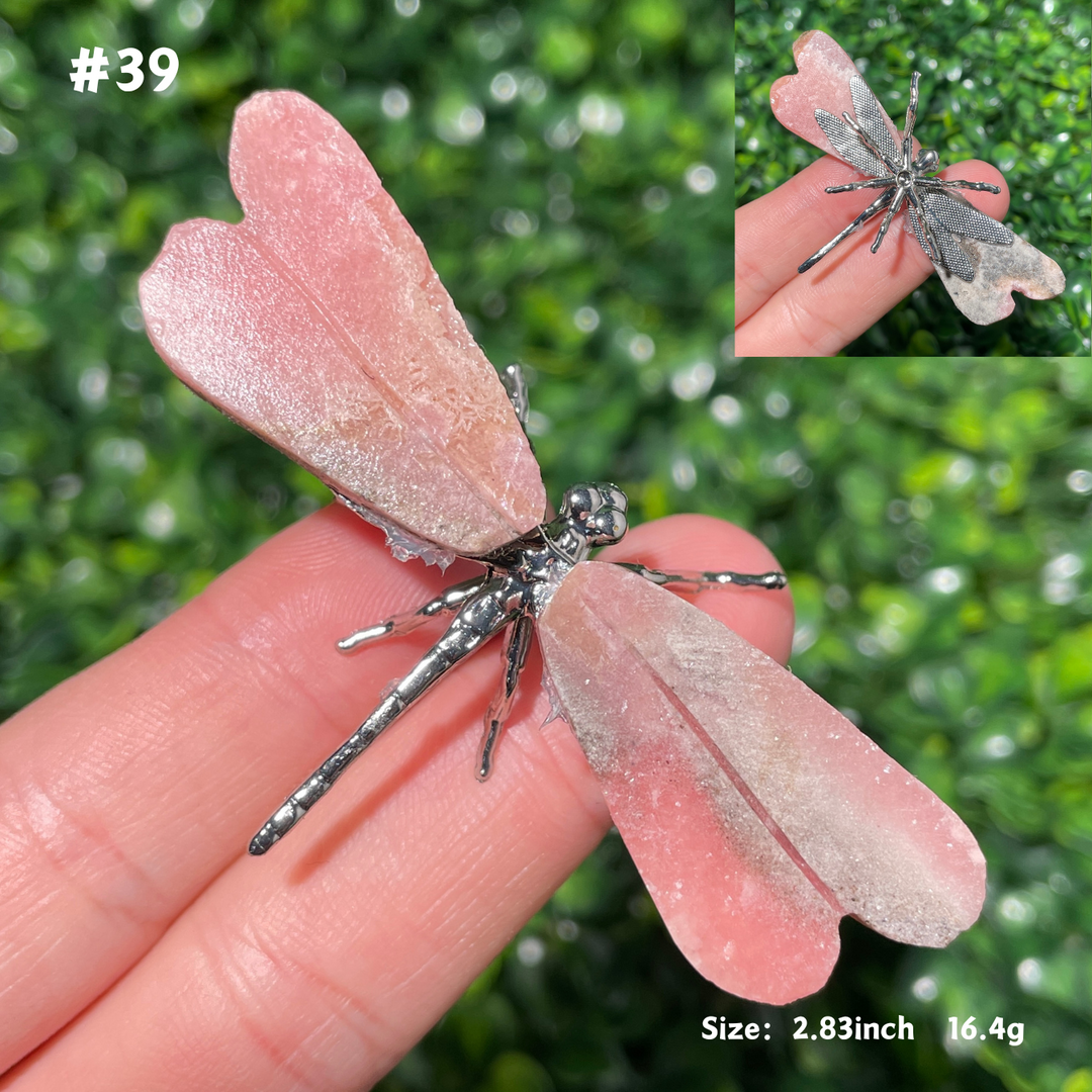Unique,Rhodochrosite Dragonfly