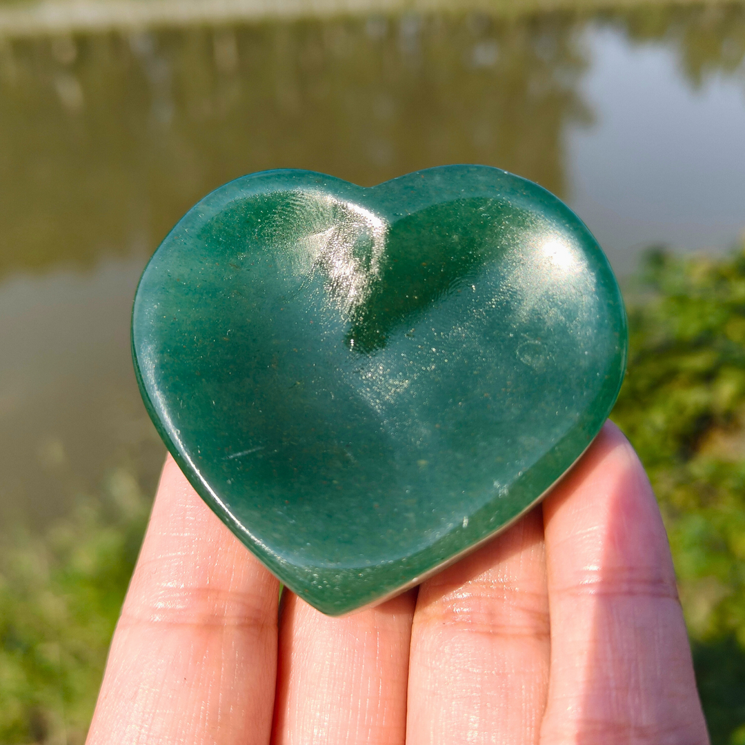 Green Aventurine Heart