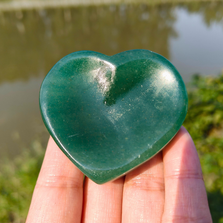 Green Aventurine Heart