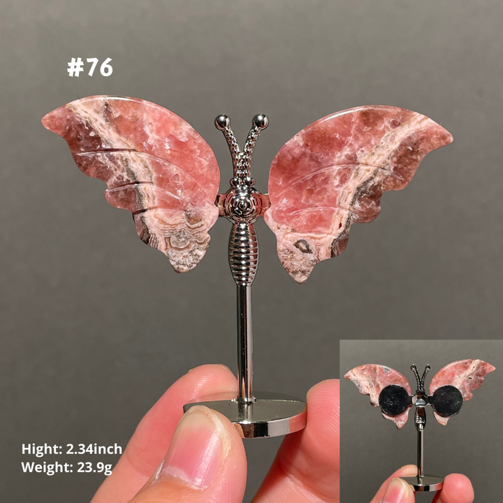 Unique,2.3"+Rhodochrosite Butterfly