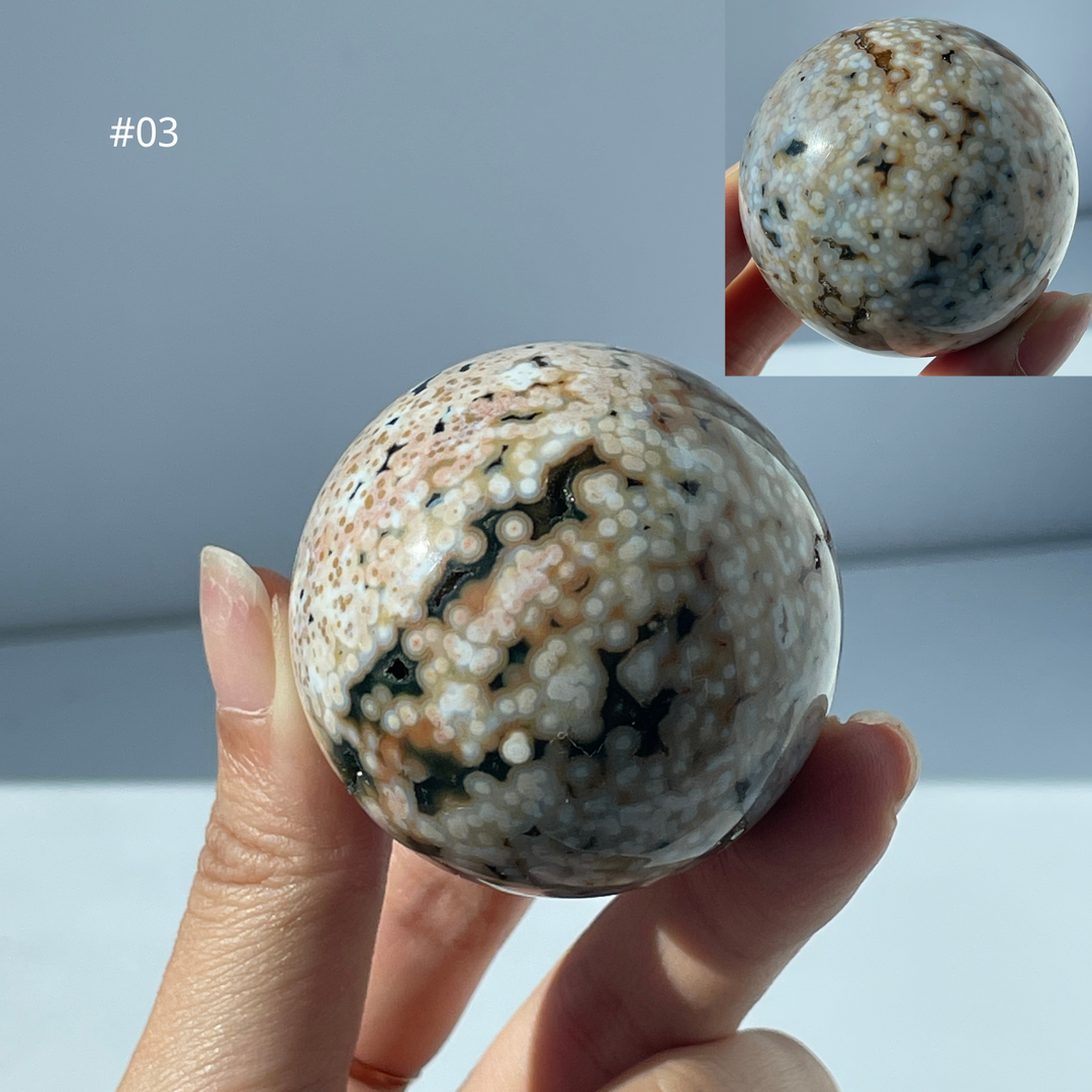 Big Sale,5th Vein Ocean Jasper Sphere