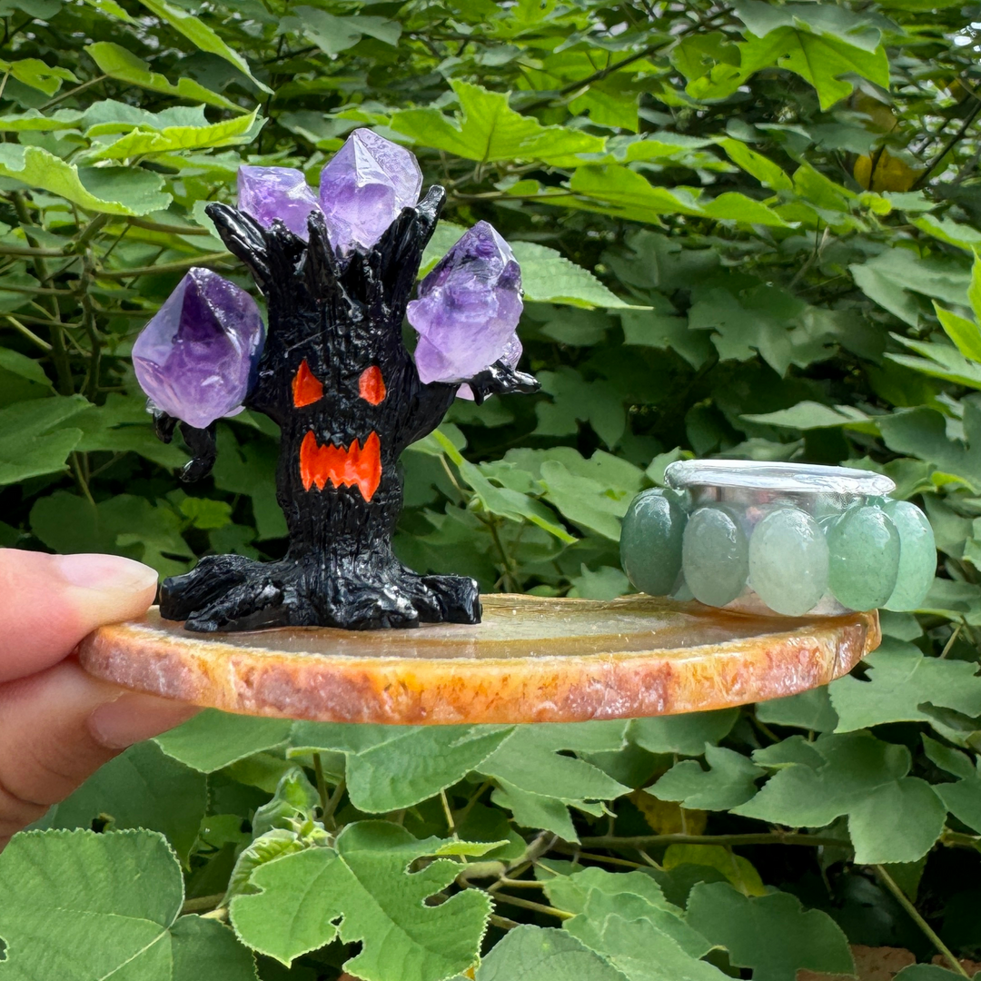 Amethyst Resin Candle Holder