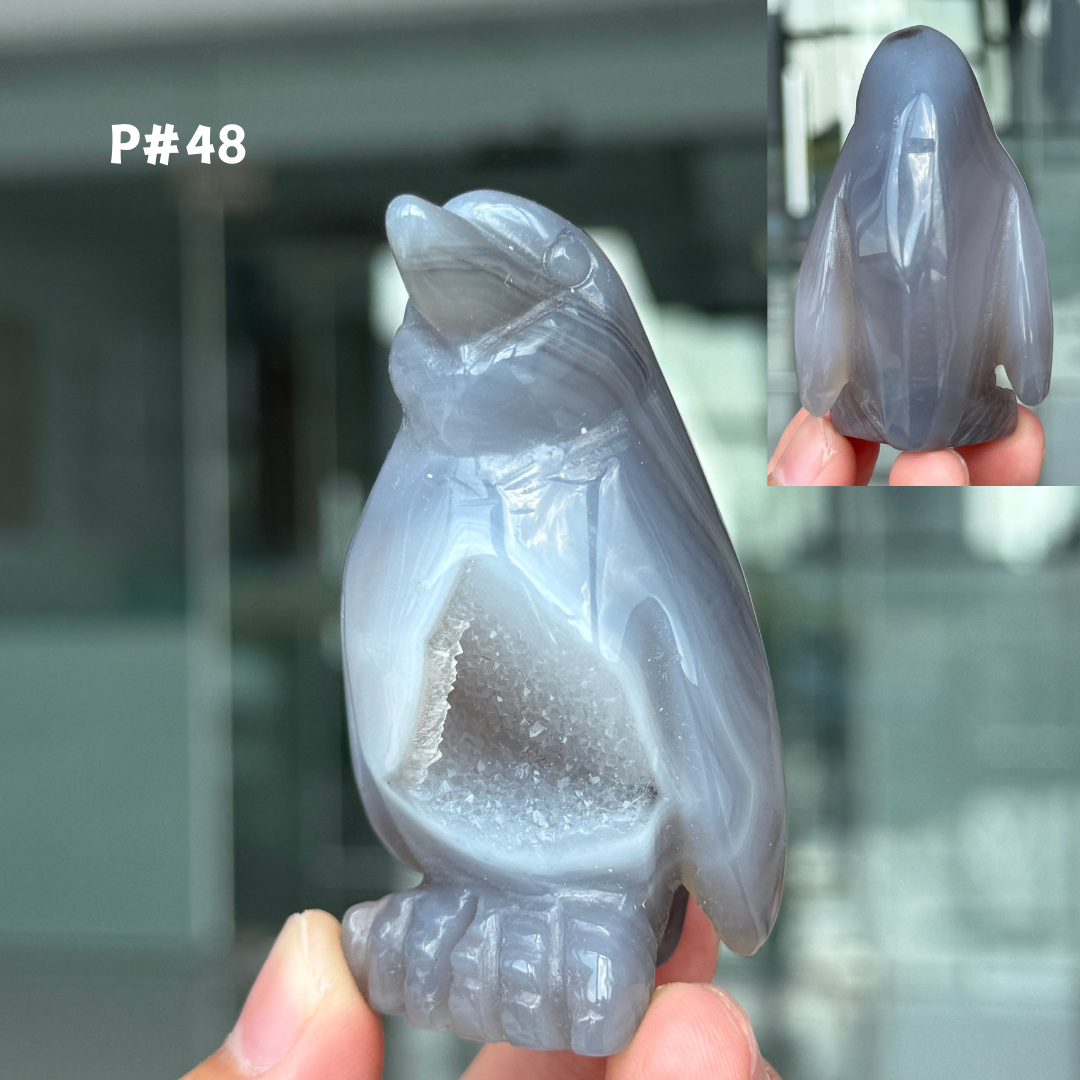 Unique, Agate Geode Penguin
