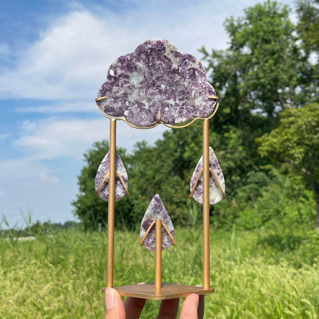 Unique,A Slightly Imperfect Natural Crystal Exquisite Cloud Raindrop