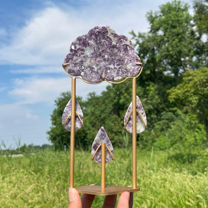 Unique,A Slightly Imperfect Natural Crystal Exquisite Cloud Raindrop