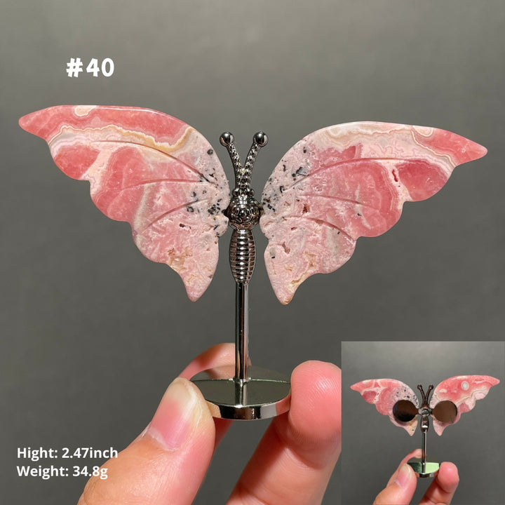 Unique,2.3"+Rhodochrosite Butterfly