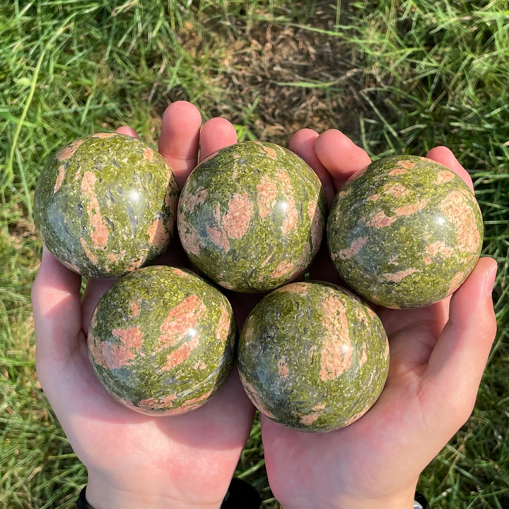 Natural Unakite Sphere