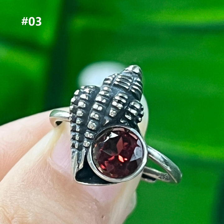 Garnet Ring,S925