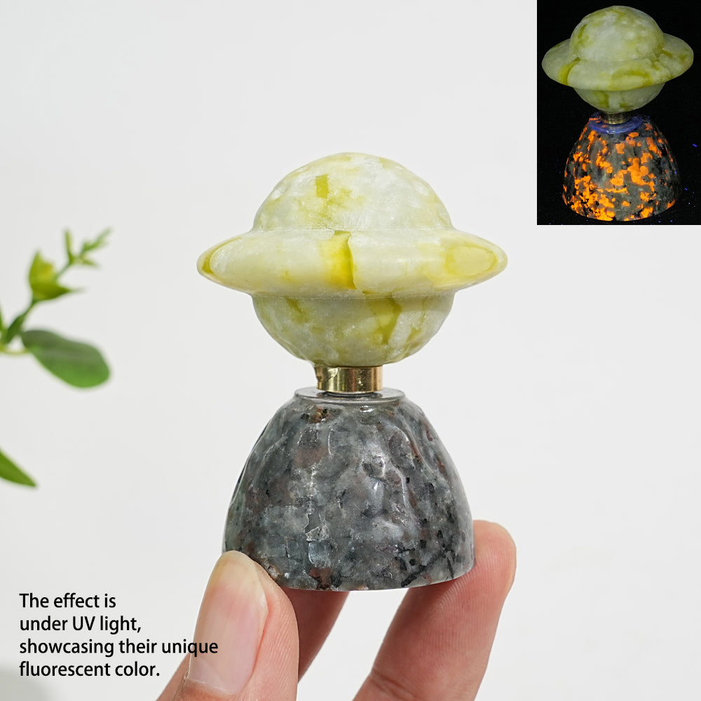 Natural Crystal Rotatable Planet