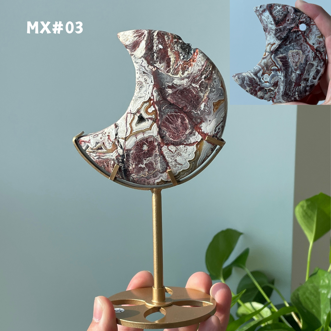 Unique, Mexican Agate Moon