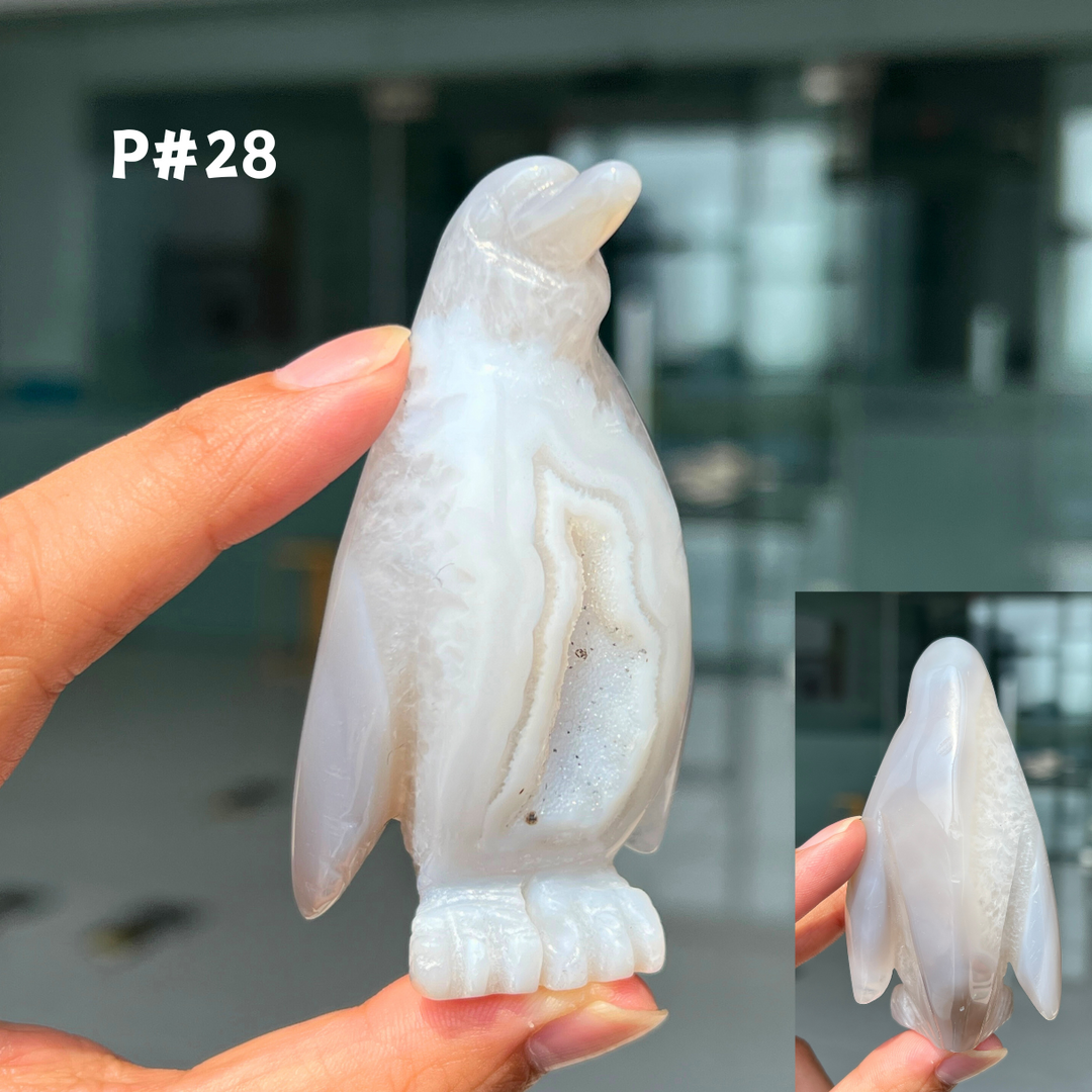 Unique, Agate Geode Penguin