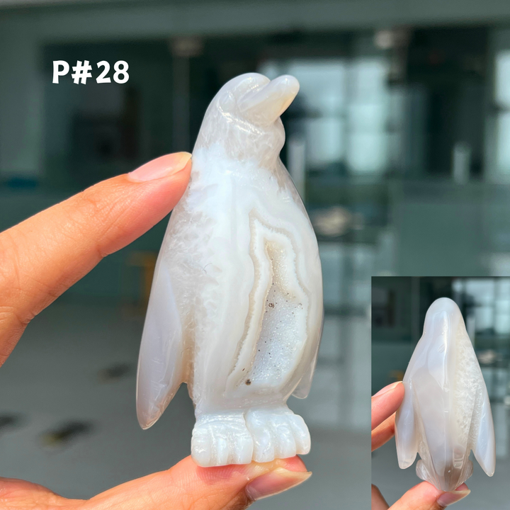 Unique, Agate Geode Penguin
