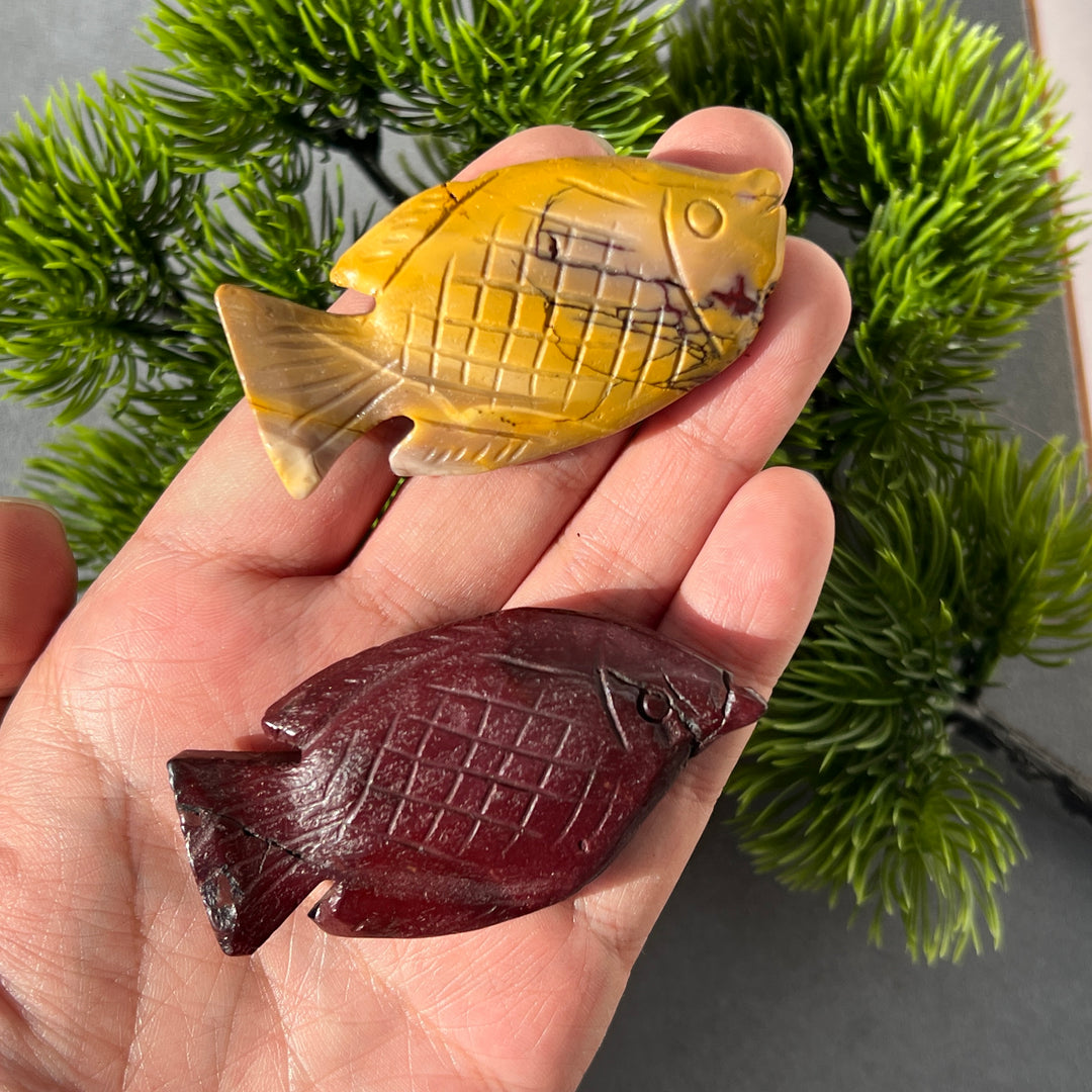 Mookaite Fish Carving