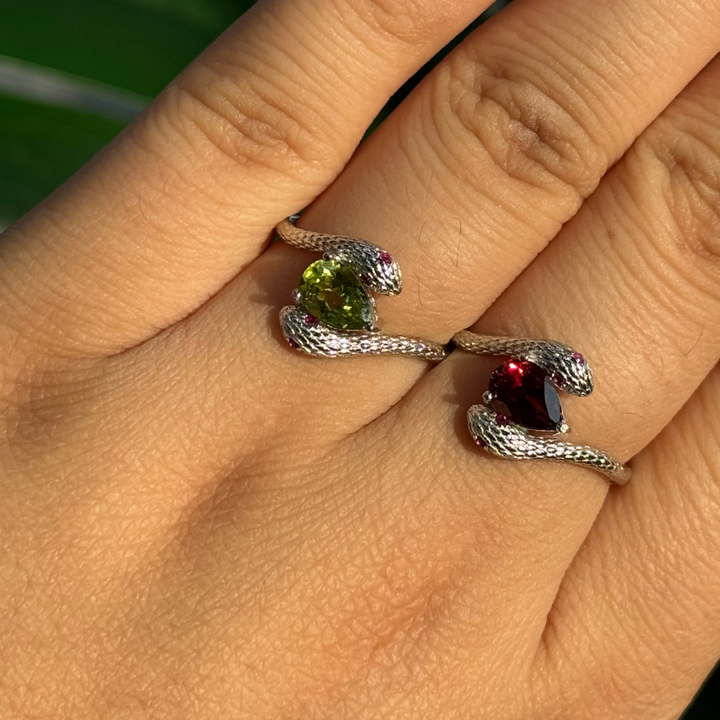 Double Snake Ring, s925