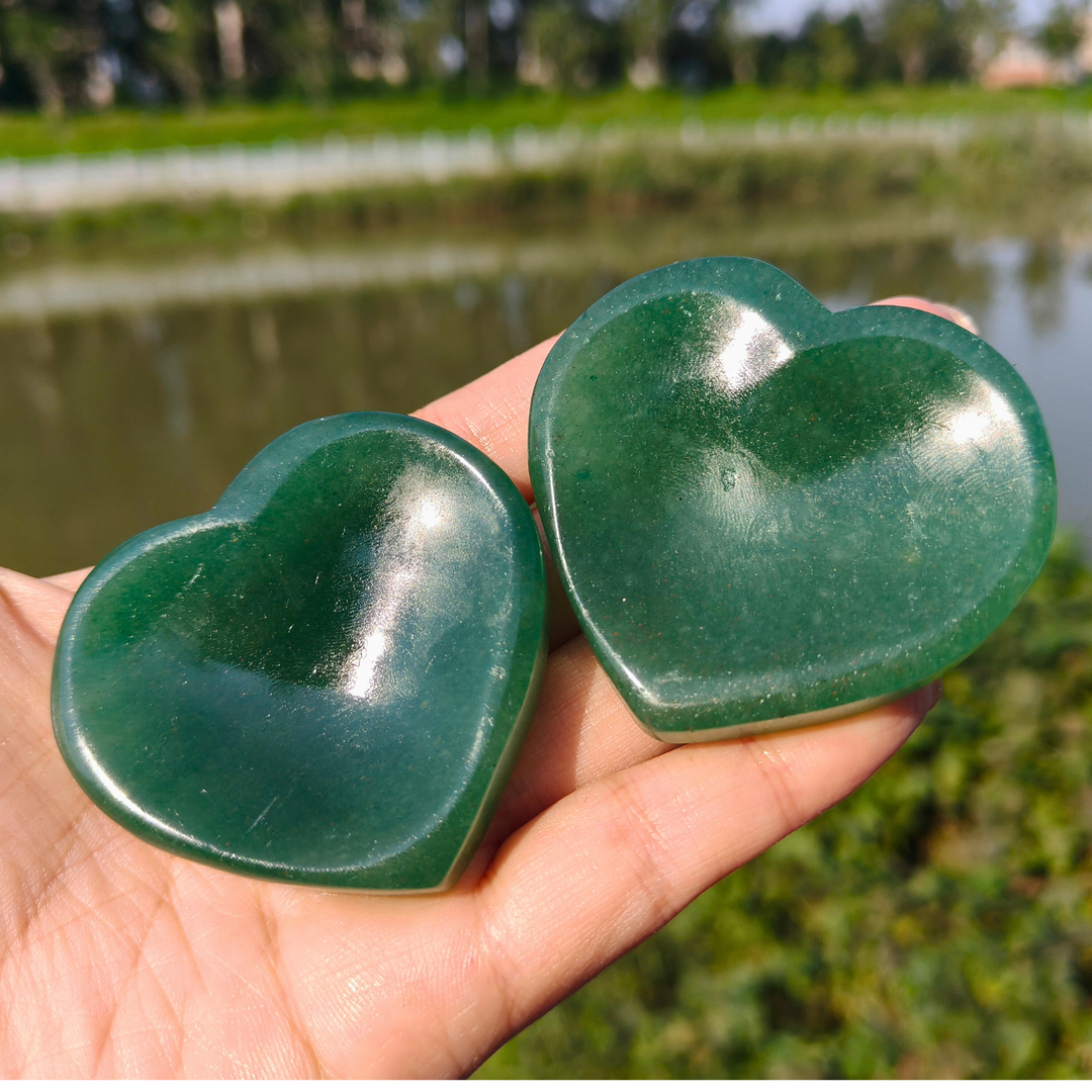 Green Aventurine Heart