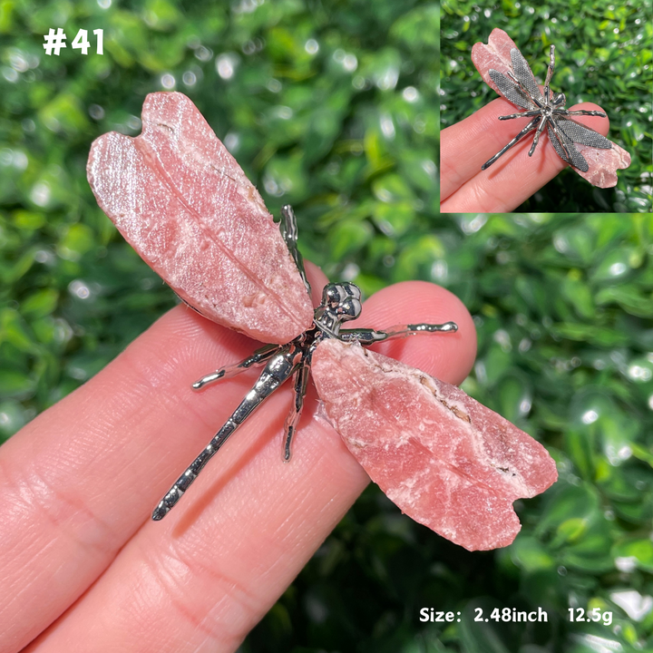 Unique,Rhodochrosite Dragonfly