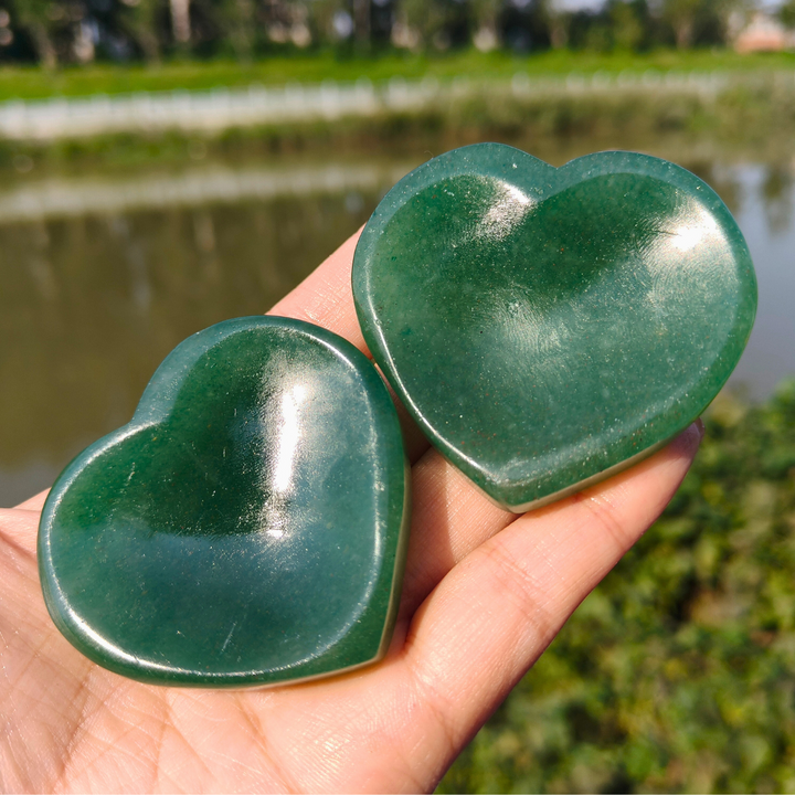 Green Aventurine Heart