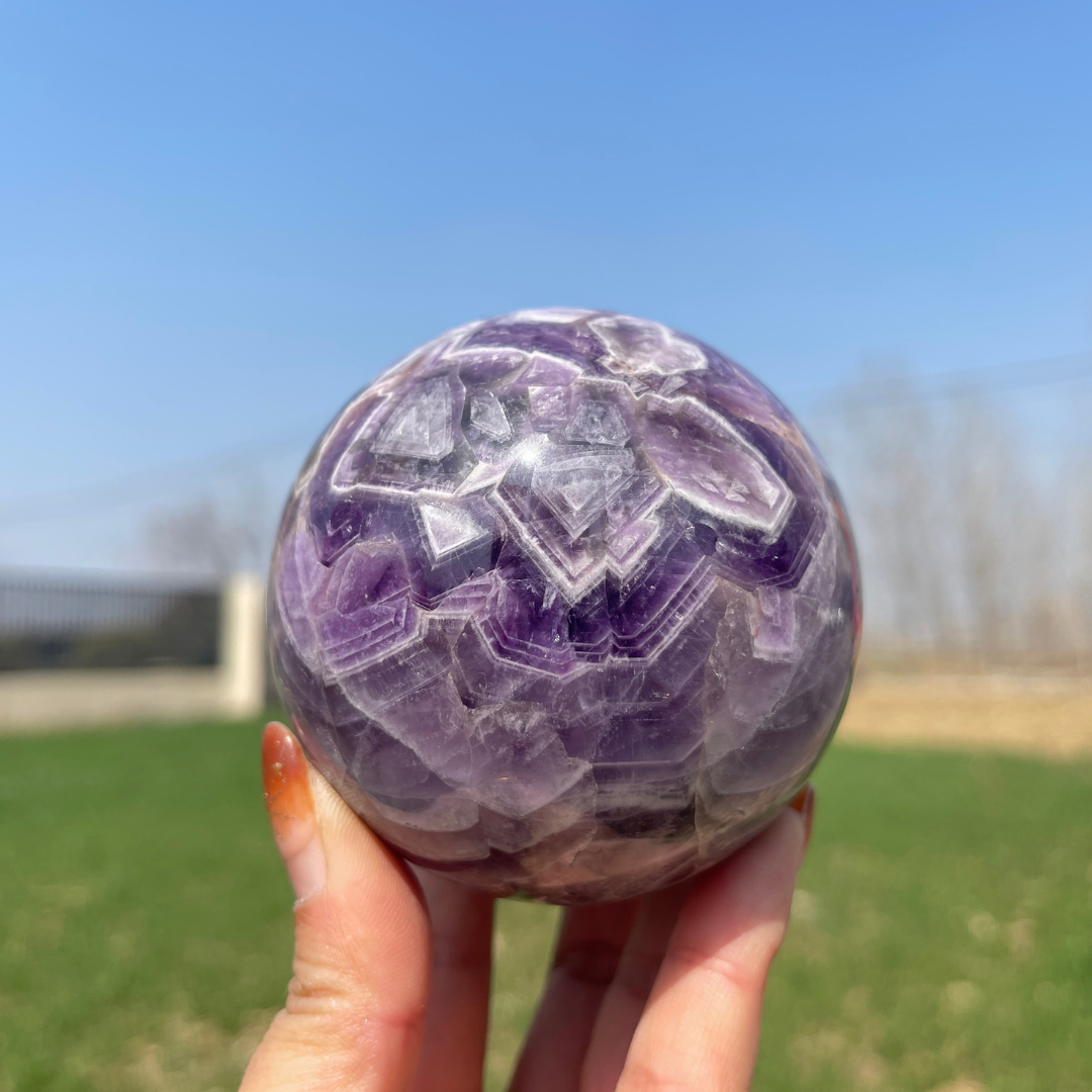 Imperfect,Natural Crystal Dream Amethyst Sphere