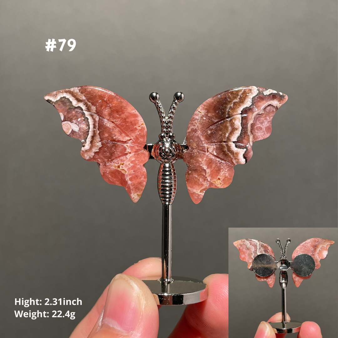 Unique,2.3"+Rhodochrosite Butterfly