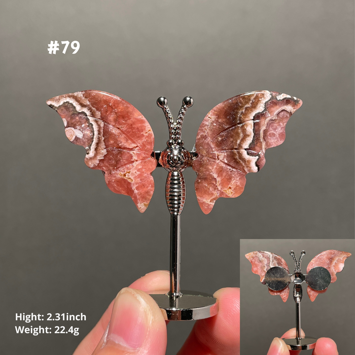 Unique,2.3"+Rhodochrosite Butterfly