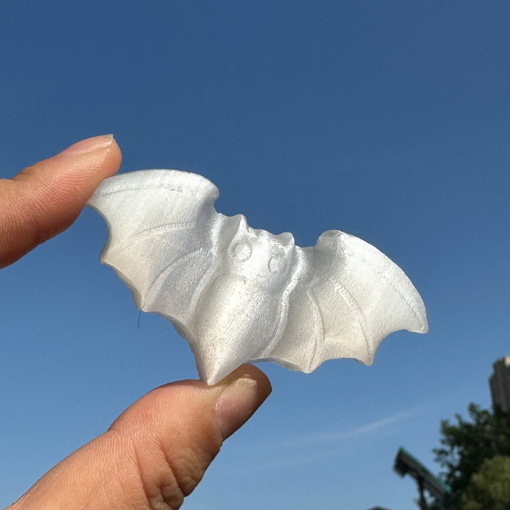 Selenite Bat Figurine