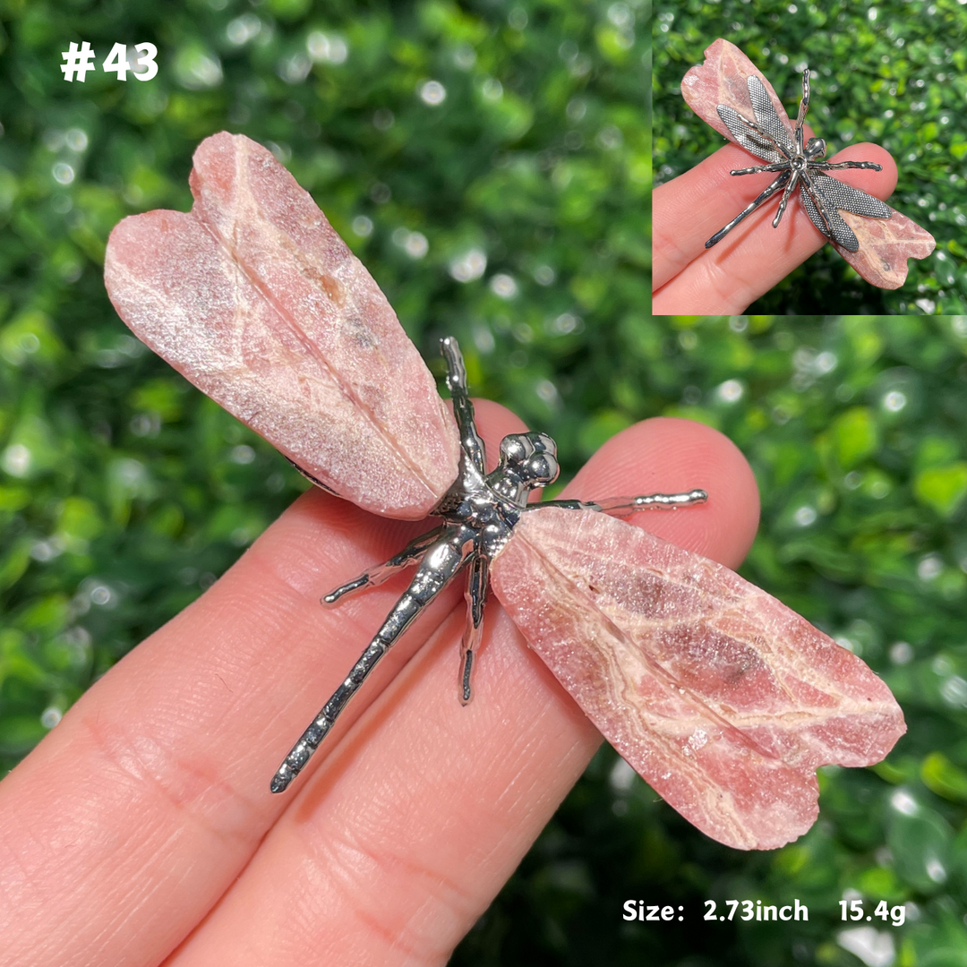 Unique,Rhodochrosite Dragonfly