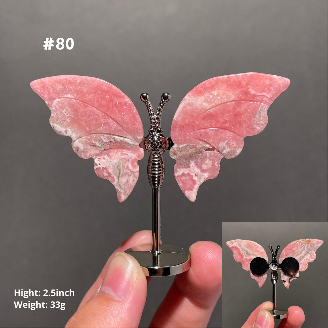 Unique,2.3"+Rhodochrosite Butterfly