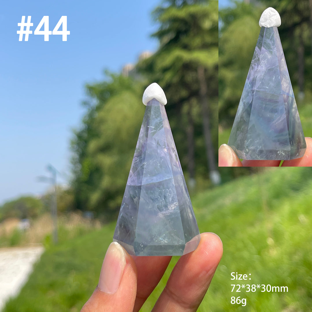 Unique,Natural Crystal Fluorite Diamond Tower