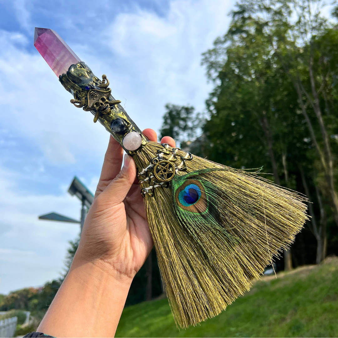 Crystal Embedded Broomsticks