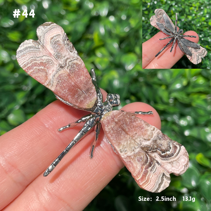 Unique,Rhodochrosite Dragonfly